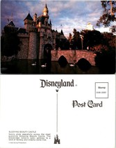 One(1) California Anaheim Disneyland Sleeping Beauty Castle Moat VTG Postcard - £7.51 GBP