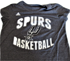 San Antonio Spurs Adidas T-Shirt Tim Duncan # 21 Girls Size Medium Basketball - £7.68 GBP