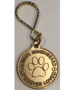 Always Remembered Forever Loved - A True Friend Dog Pet Memorial Keychai... - $112.89 MXN