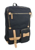 Vagarant Traveler Classic Super Large Canvas Backpack CK08.Black - £66.56 GBP
