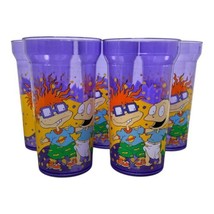 5 Rugrats Drinking Cups Tumblers Viacom 1997 Purple Cartoon Nickelodeon ... - $23.38