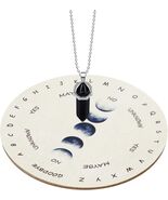 Moon Phase Pendulum Board &amp; Crystal Dowsing Pendulum Set - $7.99