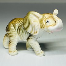 Elephant Figurine Trunk Up For Luck Bone China Vintage Female Asian - £7.78 GBP