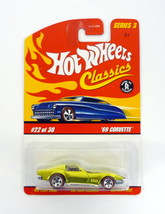 Hot Wheels &#39;69 Corvette Classics Series 3 #22 of 30 Antifreeze Die-Cast Car 2007 - £23.97 GBP