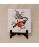 Decorative Birds Tile, Ceramic Tile Made in Italy - £9.40 GBP