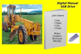 John Deere 770A 770AH  772A  772AH Motor Graders Technical Manual SEE DESC. - £19.03 GBP