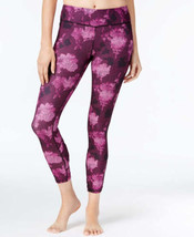 Gaiam Womens Activewear Printed Cropped Athletic Leggings,X-Large,Purple Wine - £48.34 GBP