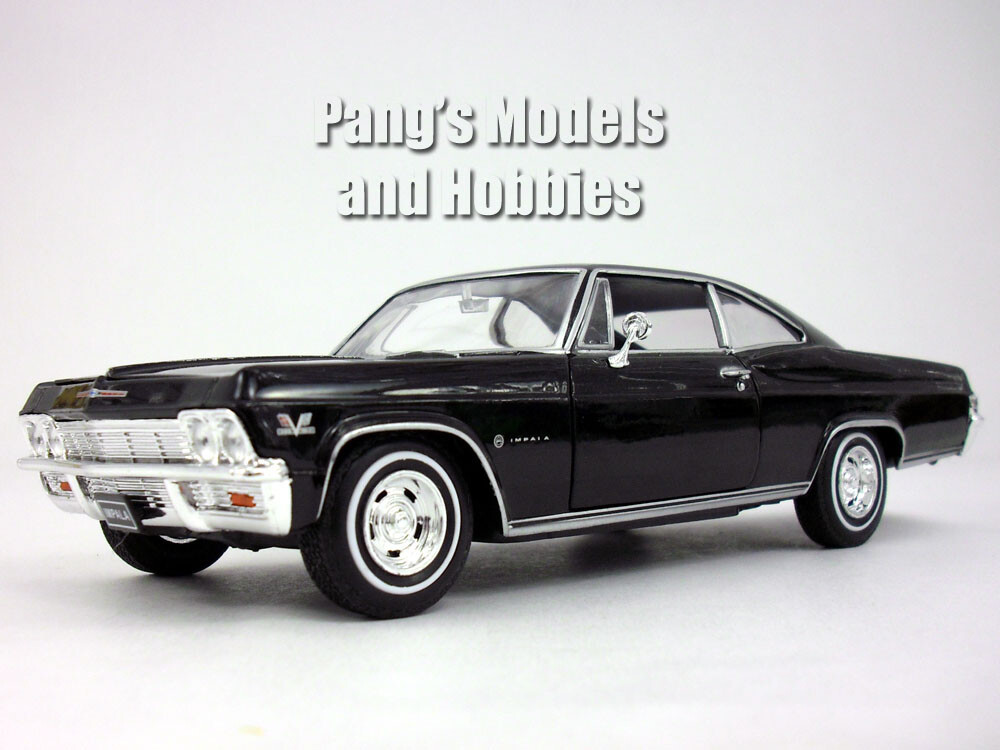 1965 Chevrolet Impala SS 396 1/24 Scale Diecast Metal Model - BLACK - With BOX Item image 2