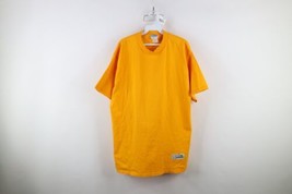 Vintage 90s Streetwear Mens XL Faded Blank Short Sleeve T-Shirt Gold Yellow USA - $39.55