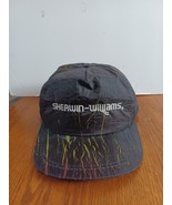 VTG Sherwin Williams K Products Snapback Hat Black Multicolor Made in US... - £17.62 GBP