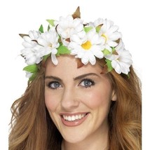 Daisy Floral Headband Adult White Womens - £10.63 GBP