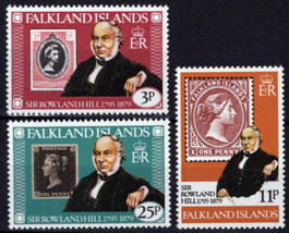 ZAYIX Falkland Islands 291-293 MNH Sir Rowland Hill Stamps on Stamps 051023SM40M - £1.17 GBP