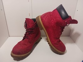 Timberland Limited Release Red Digital Camo Camouflage Mens Boots Size 10 - $79.19