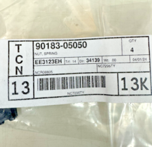 2017-2025 TOYOTA BUMPER COVER U NUT 4 PACK P/N 90183-05050 GENUINE OEM N... - $14.84