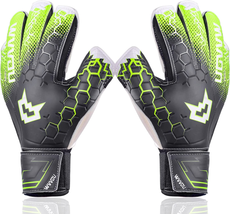 Soccer Goalie Gloves, Goalkeeper Gloves with Fingersave, Youth &amp; Adult Go - £35.64 GBP