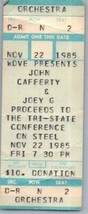 Vintage John Cafferty Concert Ticket Stub November 22 1985 Pittsburgh PA - $24.74