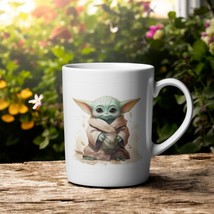 Baby Yoda Coffee Mug | Cute Star Alien Cup | 11oz or 15oz Gift for Fans - $15.83+