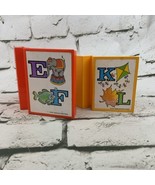 TupperToys Alphabet Nesting Books Replacement Pieces E F K L Yellow Orange - £9.32 GBP