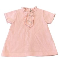 Little World Pink Vintage Acrylic Spring Sweater Dress Baby Girl Large - $21.12