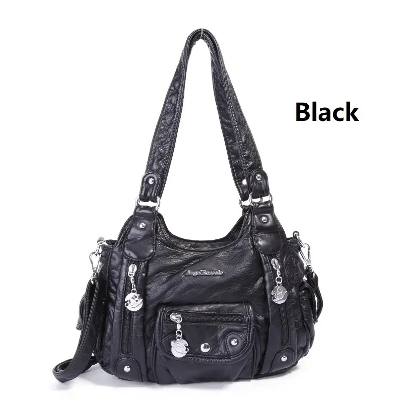 Dbags women bags designer vintage soft leather bags fashion satchel motorcycle bag tote thumb200