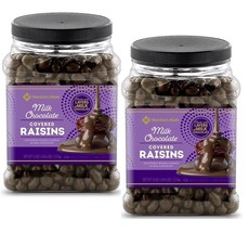 2 Jars Member&#39;s Mark Chocolate Covered California Thompson Raisins 54oz ... - $38.62