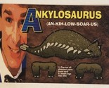 Bill Nye The Science Guy Trading Card  #41 Ankylosaurus - £1.55 GBP