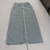Universal Thread RN#17730 Women's Blue Front Slit Maxi Light Denim Skirt Size 2 image 7