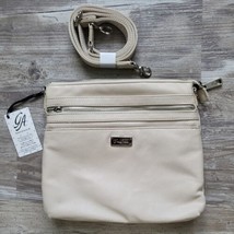 Grace Adele Crossbody Bag Purse 12&quot; x 11&quot; Cora Cream Faux Leather Scents... - £39.87 GBP