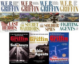 MEN AT WAR Military Fiction Series by WEB Griffin Set of Books 1-7 - $54.80