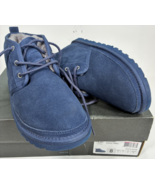 Ugg mens Neumel Deep Ocean Blue Suede UGGpure Chukka Boots 3236 size 8 M... - $98.87 CAD
