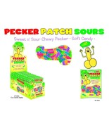PECKER PATCH SOUR GUMMIES CHEWY SWEET PENIS WILLIE SOFT CANDY 12 BAGS GA... - £43.21 GBP