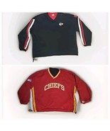 Vtg Kansas City Chiefs Starter NFL Pro-Line Jacket Pullover Reversible S... - $79.15