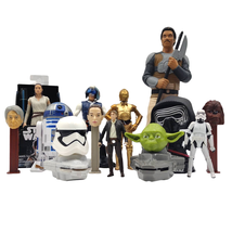Star Wars Lot of 13 Toys Action Figures Collectibles PEZ Yoda Han Solo R2D2 Rey - £32.14 GBP