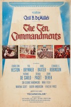 1956 The Ten Commandments Movie Poster 11X17 Charlton Heston Moses Rameses  - £9.30 GBP