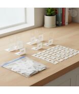 60 PCS Vertical Blind Repair Tabs, Clear Vinyl Snap-In Fixer Tabs, 1x1 I... - $140.05 MXN