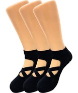3 Pairs Women’s Grip Yoga Socks with Straps Non Slip for Pilates Barre S... - $246.89 MXN