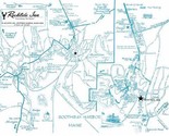 Rocktide Inn Location Map Atlantic Avenue Boothbay Harbor Maine  - $15.84