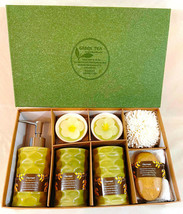Full Bathroom Set: Green Tea Fragrant 8 Piece Set In Decorative Box.Free Ship - £11.99 GBP