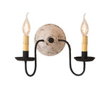 &quot;ASHFORD&quot; Wall SCONCE WOOD &amp; METAL LIGHT Handcrafted Distressed, VINTAGE... - $169.95