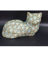 Vintage Floral Pattern Cat Doorstop  7 inch   BFB37 - $17.95