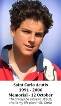Saint Carlo Acutis 3.75&quot; Magnet,  New #PC-118 - $4.46