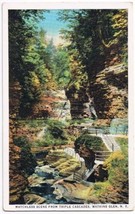 Watkins Glen New York Postcard Matchless Triple Cascades Curteich R-91746 1922 - £2.36 GBP