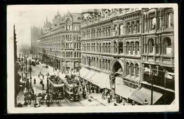 Vintage RPPC Postcard Deansgate Street Manchester England to US Postal History - £17.31 GBP