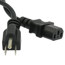 Digitmon 2-Pack Value 6FT 3 Prong Ac Power Cord Cable Plug For Nec S521-AVT Larg - £12.21 GBP