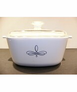 Corning Ware Trefoil Scroll 2 1/2 Qt Casserole &amp; Lid P-2 1/2-B A9C - $36.90 CAD