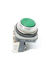 Allen-Bradley 800T-A Green Push Button Switch Flush Head 300VAC Max  - $24.80