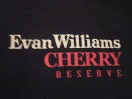 Nwot Evan Williams Cherry Reserve Black Adult 2XL Double-Sided Short Sleeve Tee - £13.44 GBP