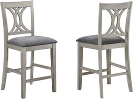 Kb Designs - Wash White Counter Height Dining Stools Chairs, Set Of 2 - £194.03 GBP