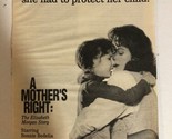 A Mother’s Right Vintage Tv Guide Print Ad Bonnie Bedelia TPA25 - £4.66 GBP