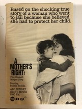 A Mother’s Right Vintage Tv Guide Print Ad Bonnie Bedelia TPA25 - £4.64 GBP